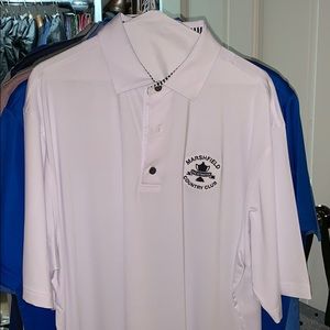 White FJ Marshfield Country Club Golf Shirt